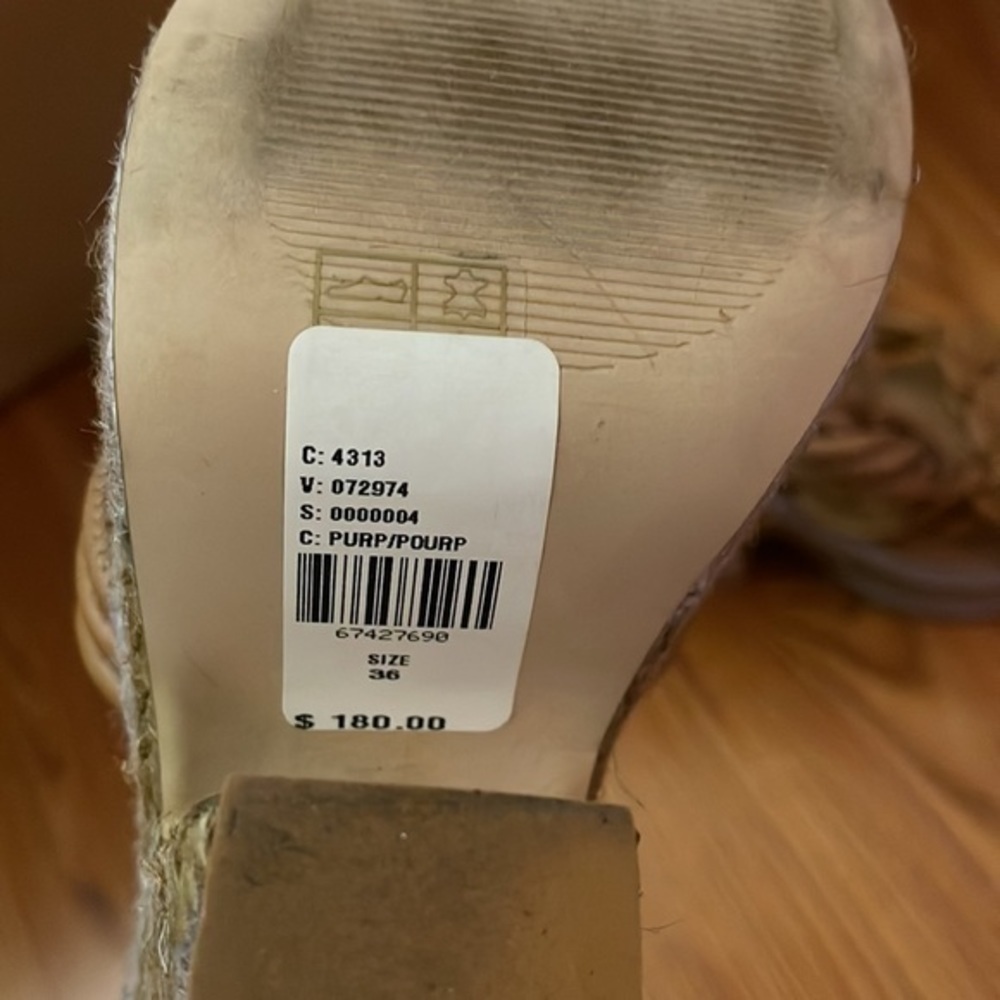 Anthropologie Raffia Platform Heels. - Picture 3 of 5